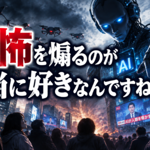 恐怖を煽るのが本当に好きなんですね